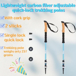 Lightweight Carbon Fiber Trekking Poles