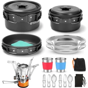 16-Piece Compact Camping Cookware Set